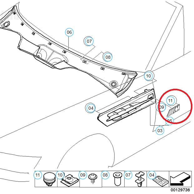 NEW BMW Z3 E36 COUPE FRONT WING M PERFORMANCE BADGE LOGO 51147892003 ORIGINAL