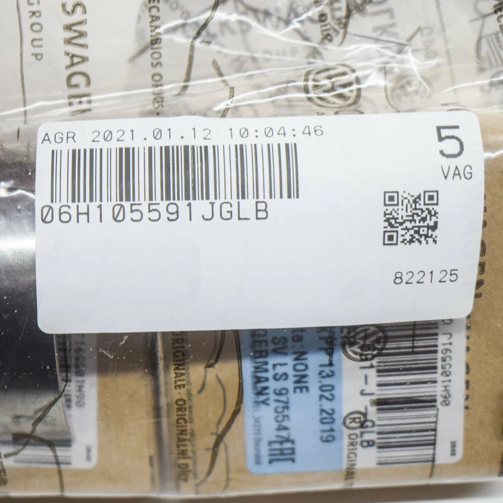 NEW AUDI A3 8P CRANKSHAFT LOWER YELLOW BEARING SHELL 06H105591JGLB ORIGINAL