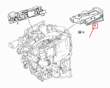 new mercedes-benz e cabrio a207 left engine cover a6420161924 original