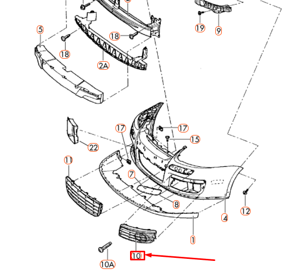 NEW VOLKSWAGEN JETTA A5 FRONT BUMPER LEFT VENT GRILLE 1K0853665S9B9 ORIGINAL