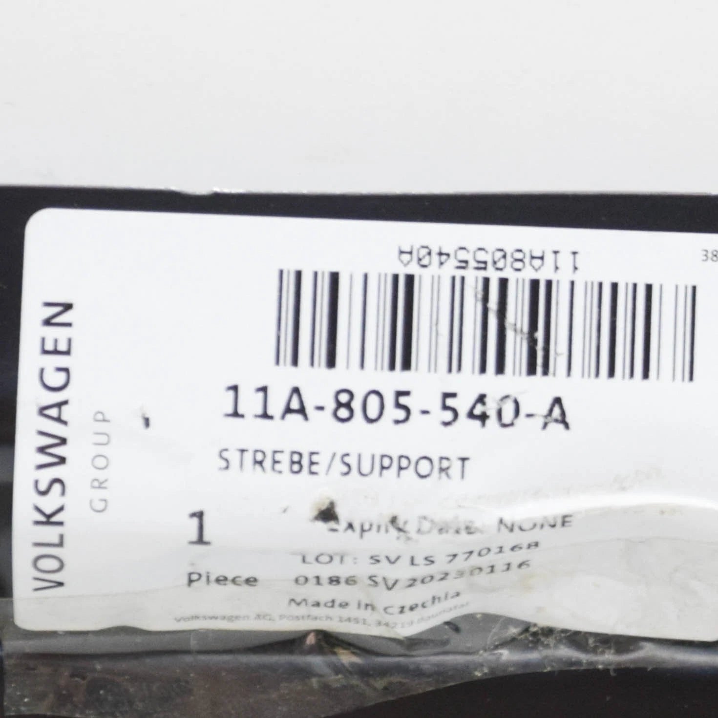 NEW VOLKSWAGEN ID.4 FRONT CENTER BRACE 11A805540A 2021 ORIGINAL