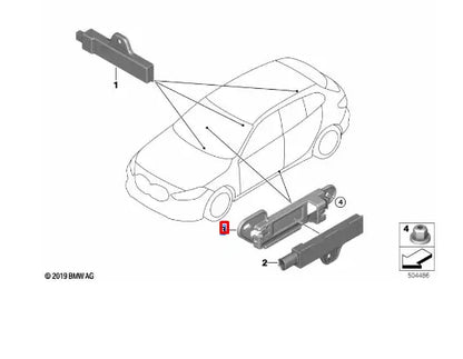 NEW BMW 1 F40 AERIAL ANTENNA HOLDER 61139397075 ORIGINAL