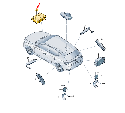 new cupra formentor online services control unit 5wa035286a original