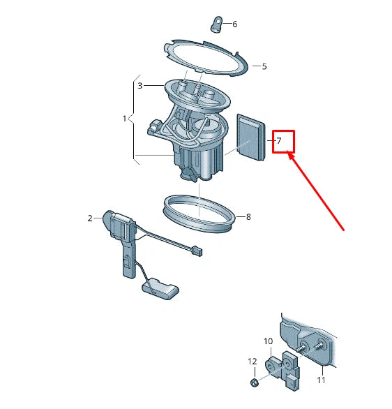 NEW AUDI A4 AVANT B9 FUEL PUMP CONTROL UNIT 8W0906093C ORIGINAL