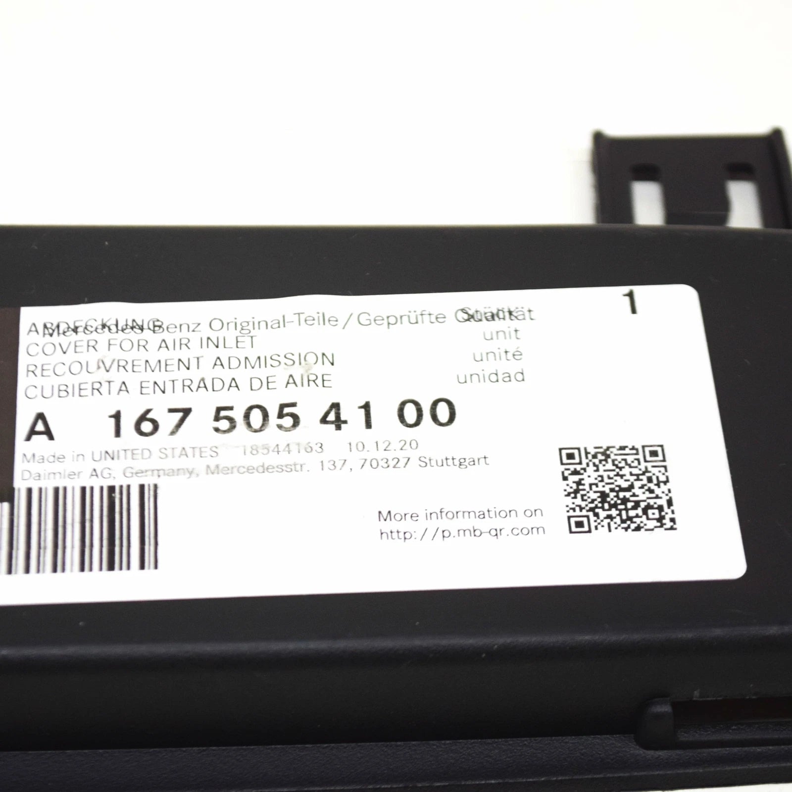 NEW MERCEDES-BENZ GLE W167 LEFT AIR INLET COVER A1675054100 ORIGINAL