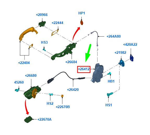 new ford ranger t6 mk1 rear left door lock 1859564 ab39-a26413-db original
