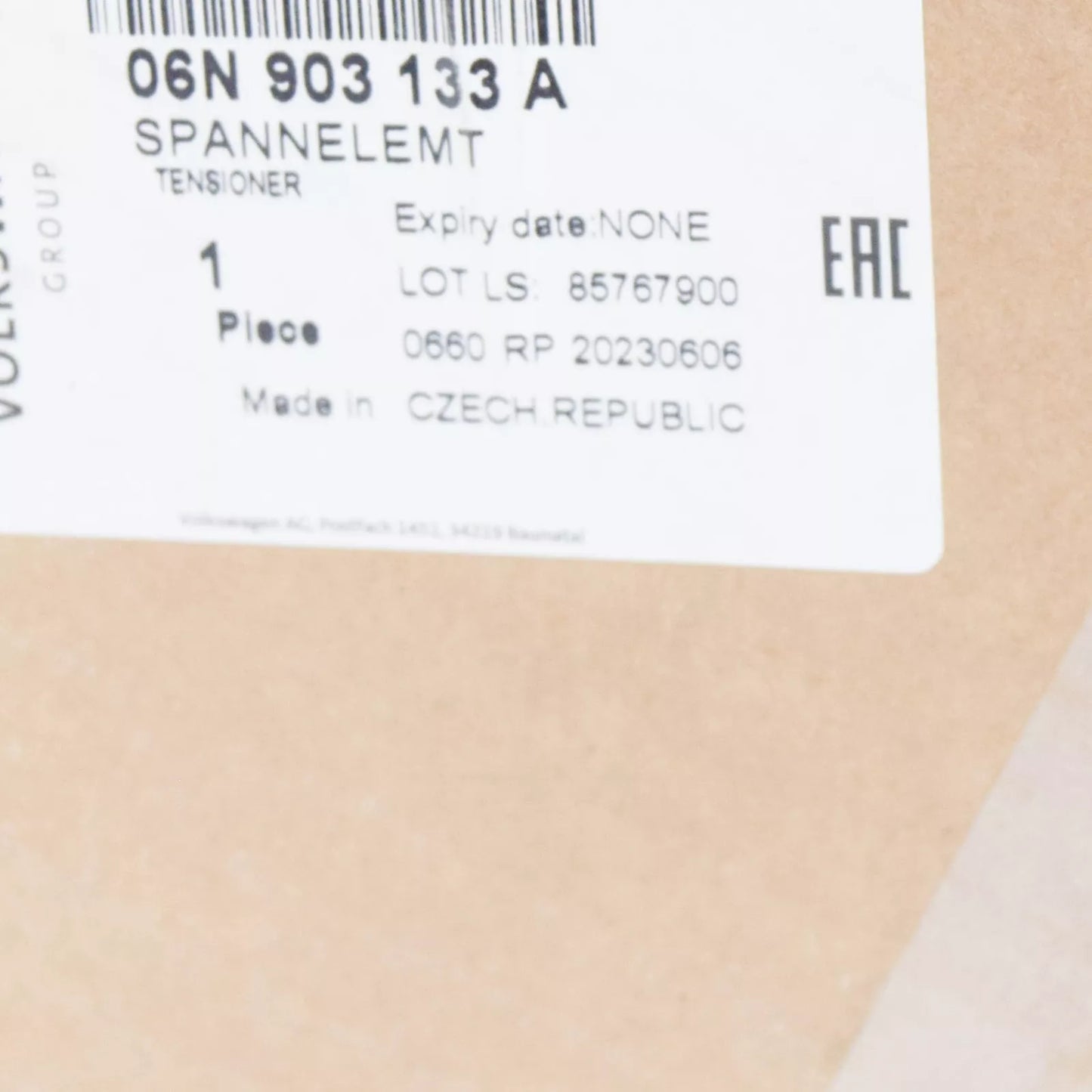 NEW AUDI A4 AVANT B9 POLY V-BELT TENSIONER 06N903133A ORIGINAL