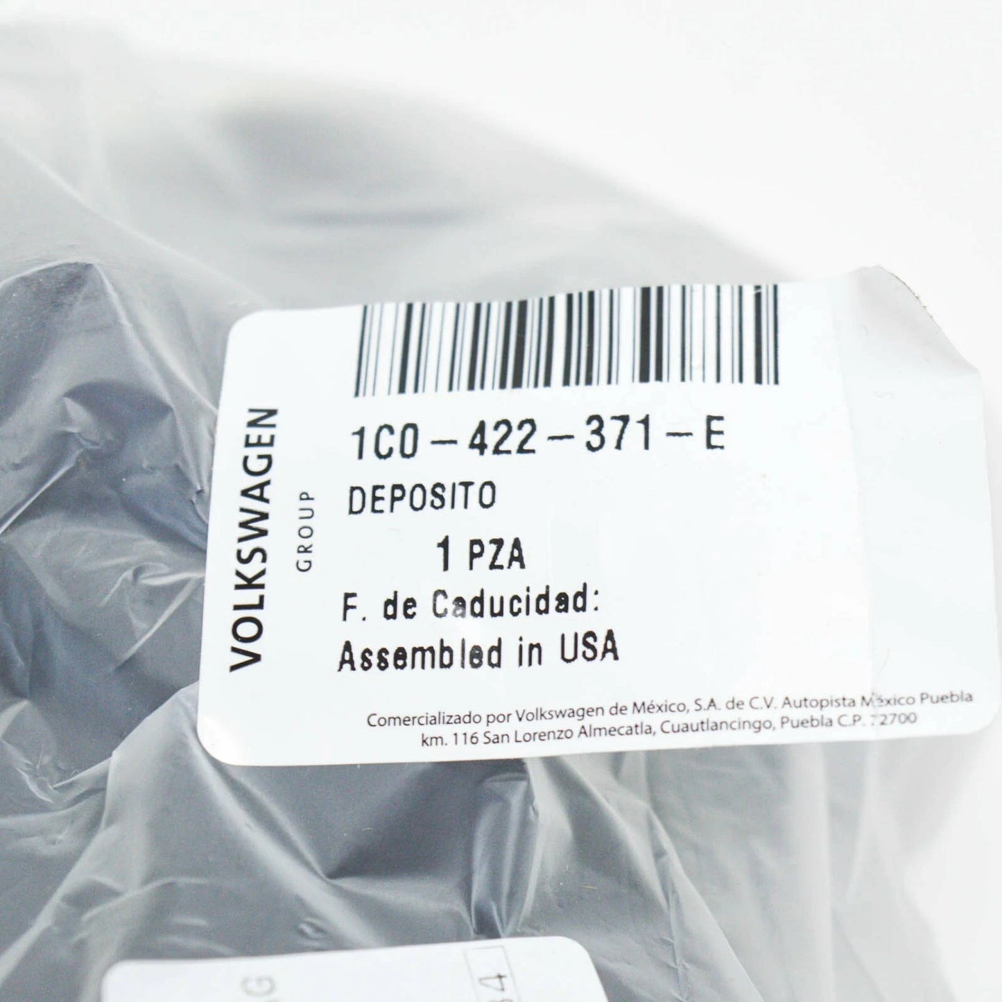 NEW VW BEETLE CONVERTIBLE 1C1 1C9 1Y7 9C1 9G1 OIL CONTAINER 1C0422371E