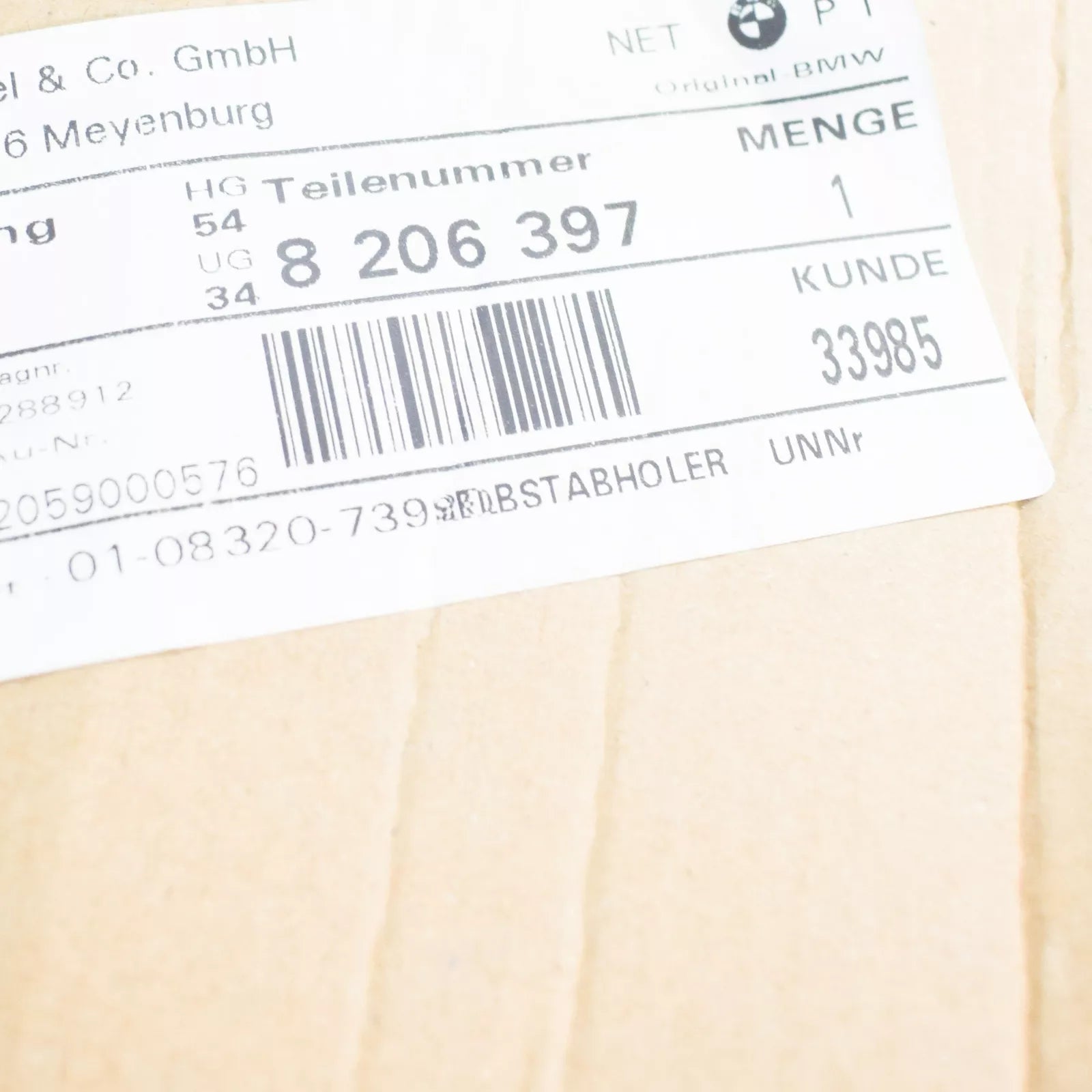 NEW BMW 3 COMPACT E36 CONVERTIBLE TOP LATCH COVER 54348206397 8206397 ORIGINAL