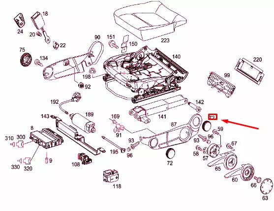 NEW MERCEDES-BENZ VITO W639 HAND WHEEL SEAT ADJUSTER A00091824267D66