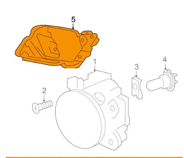 NEW MERCEDES BENZ ML W164 FOG LIGHT RIGHT BRACKET SUPPORT A1648890414