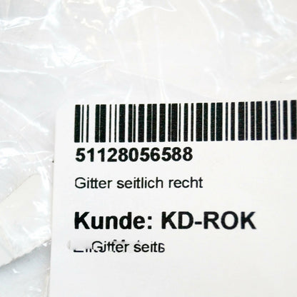 NEW BMW 3 F80 M3 REAR BUMPER GRID TRIM RIGHT SIDE 51128056588 ORIGINAL