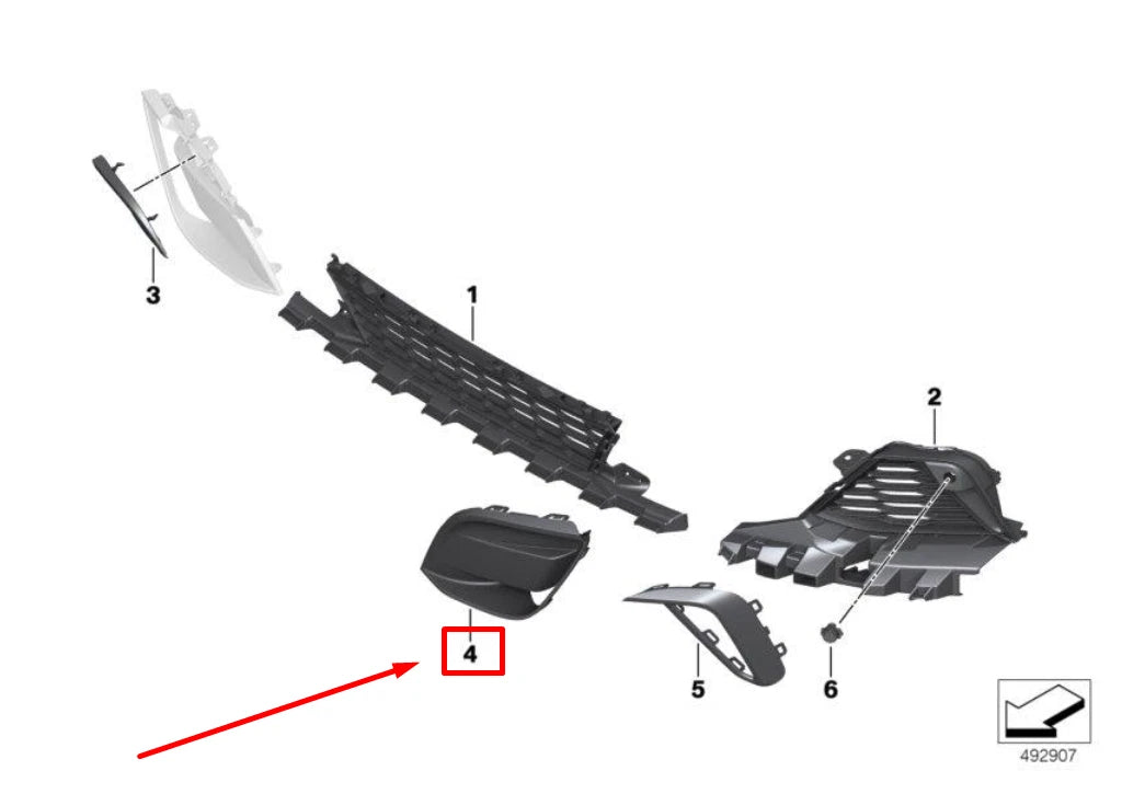 NEW BMW Z4 G29 FRONT LEFT BUMPER COVER 51118069767 8069767 ORIGINAL