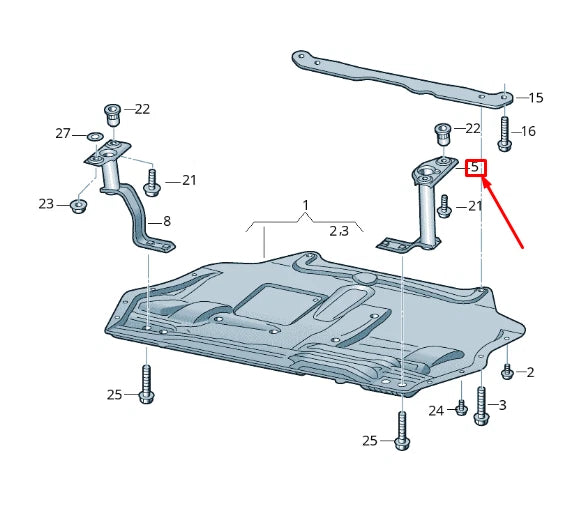 NEW VOLKSWAGEN CADDY 2K MK3 LEFT ENGINE BRACKET MOUNT 5K0825921