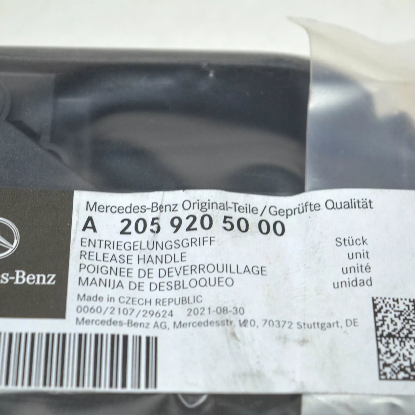 NEW MERCEDES-BENZ C W205 REAR RIGHT BACKREST RELEASE HANDLE A2059205000 ORIGINAL