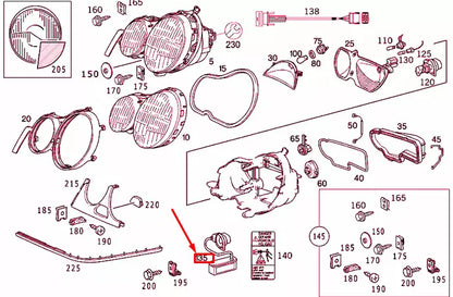 NEW MERCEDES-BENZ E W210 HEADLAMP-XENON CONTROL UNIT A2108206326 ORIGINAL