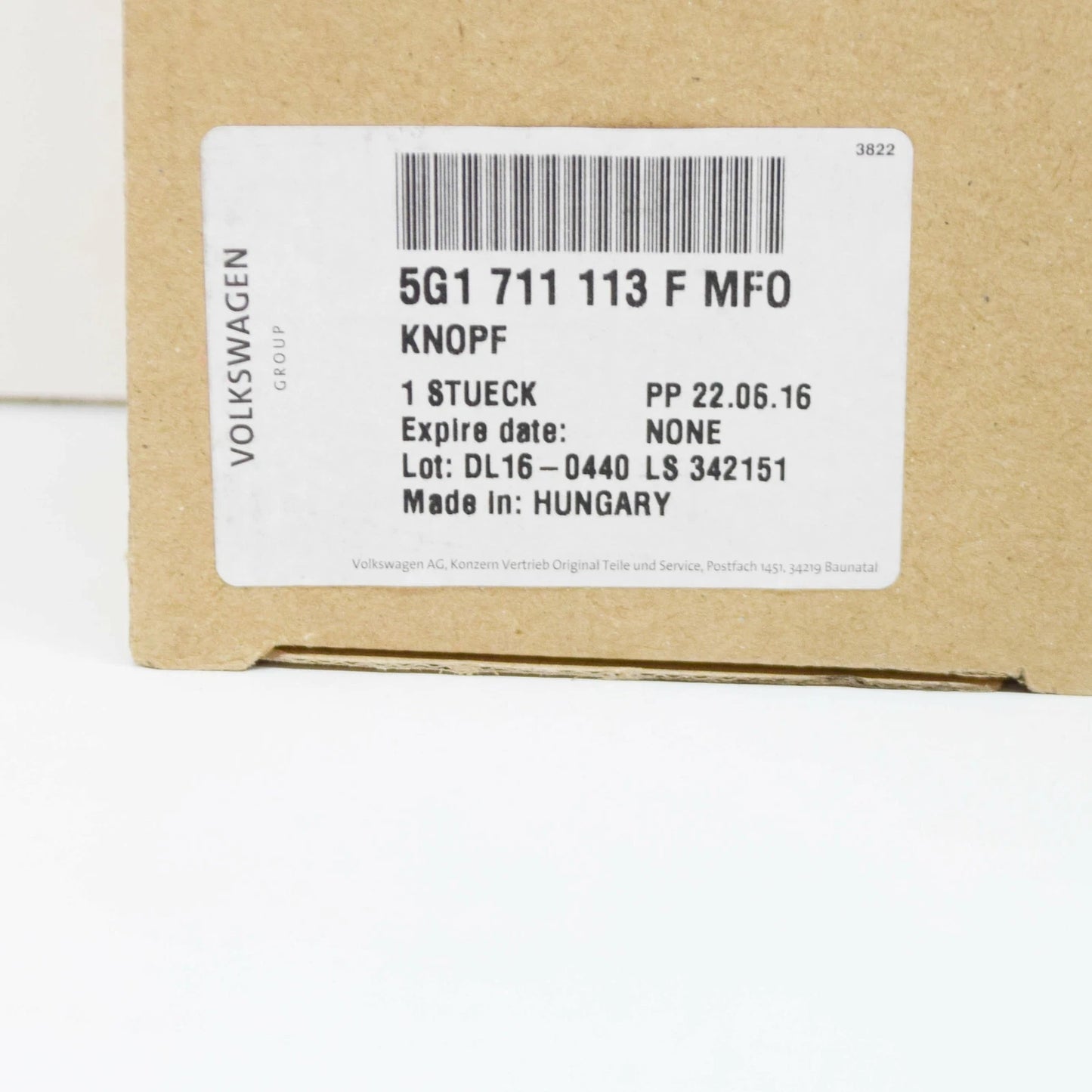 NEW VOLKSWAGEN GOLF MK7 GEAR SHIFT STICK KNOB GAITER LHD 5G1711113FMFO ORIGINAL