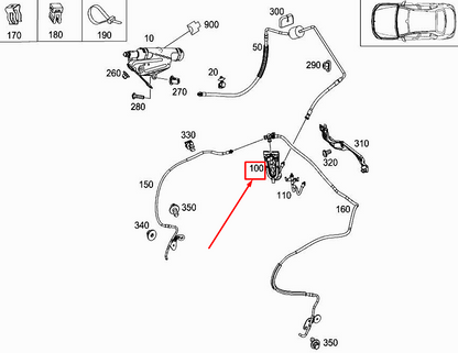 new mercedes-benz e coupe c238 firewall passage bracket a2538308001 original