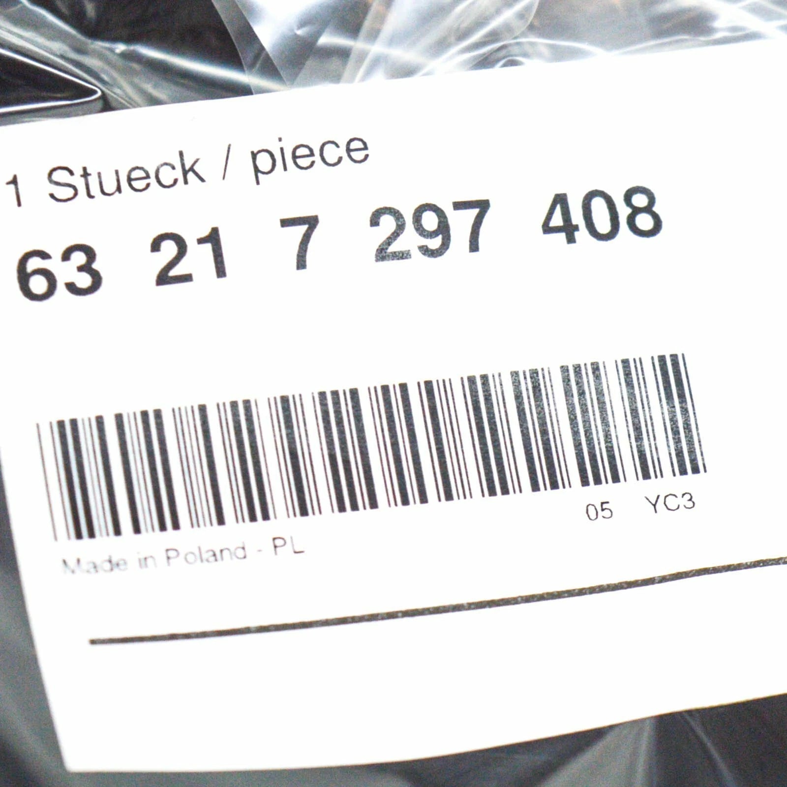 NEW BMW 2 F45 REAR RIGHT GUTTER DRIP RAIL TRIM STRIP 63217297408 ORIGINAL