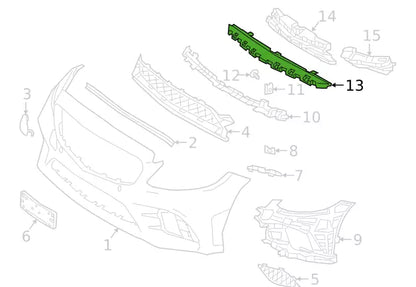 NEW MERCEDES-BENZ C W205 FRONT BUMPER UPPER BRACKET A2058855005