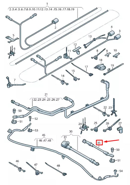 NEW AUDI Q8 4MN VOLTAGE CONVERTER EARTH LINE 4M6971534C