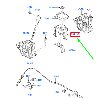 new ford focus c-max transmission selector dial housing assy 1374409 original