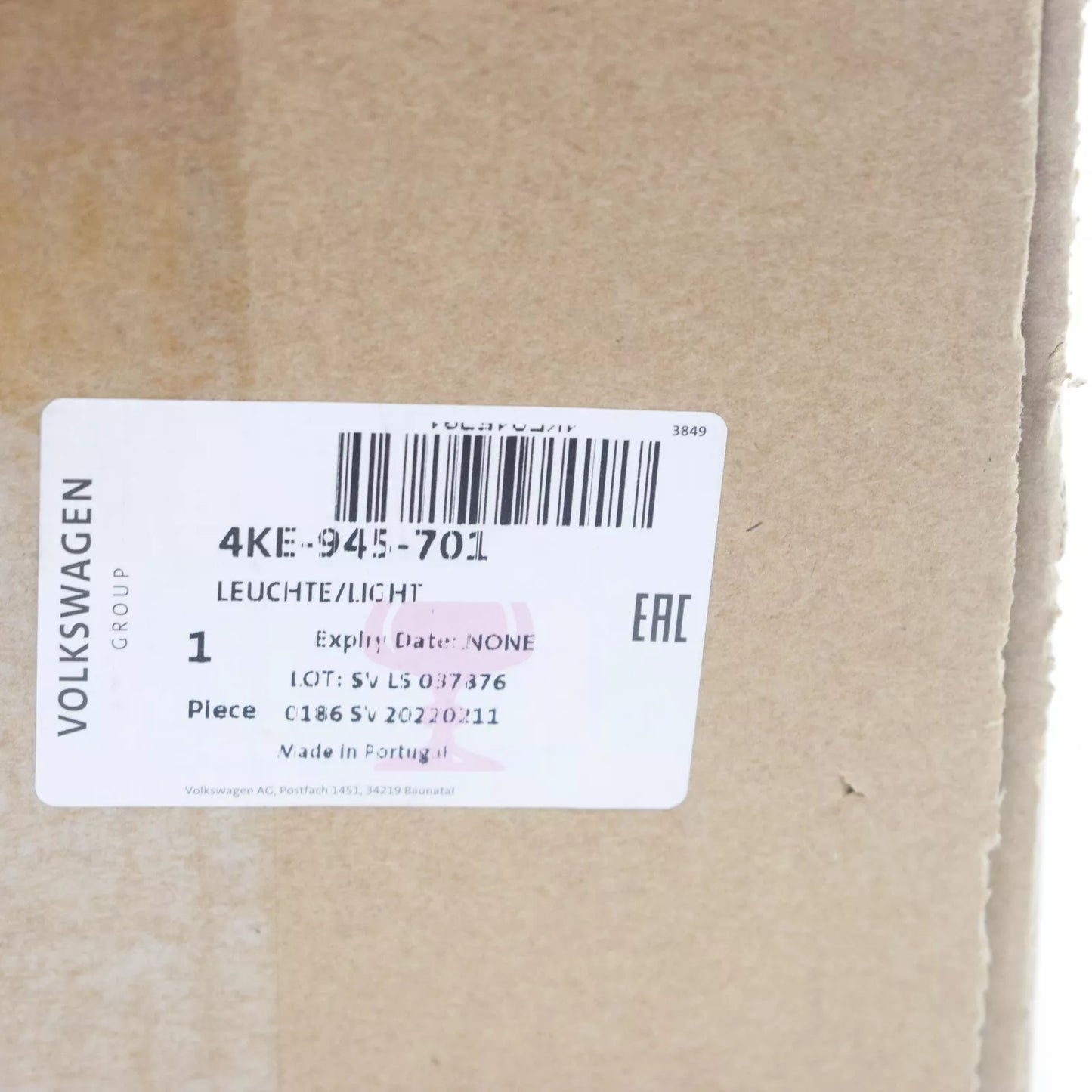 NEW AUDI E-TRON SPORTBACK GEA REAR LEFT FOG LIGHT 4KE945701