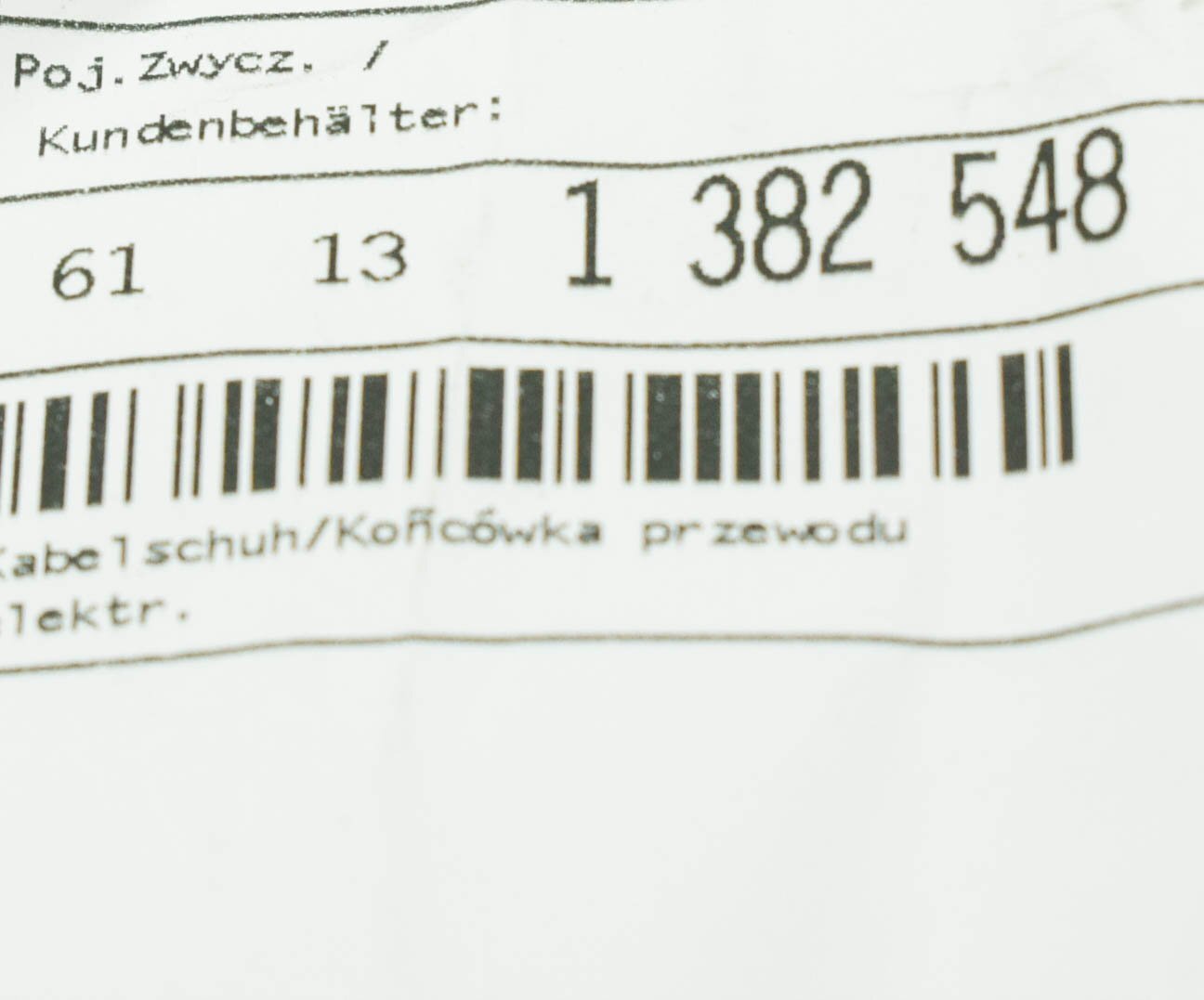 new bmw i3 i01 cable terminal 61131382548 1382548 original