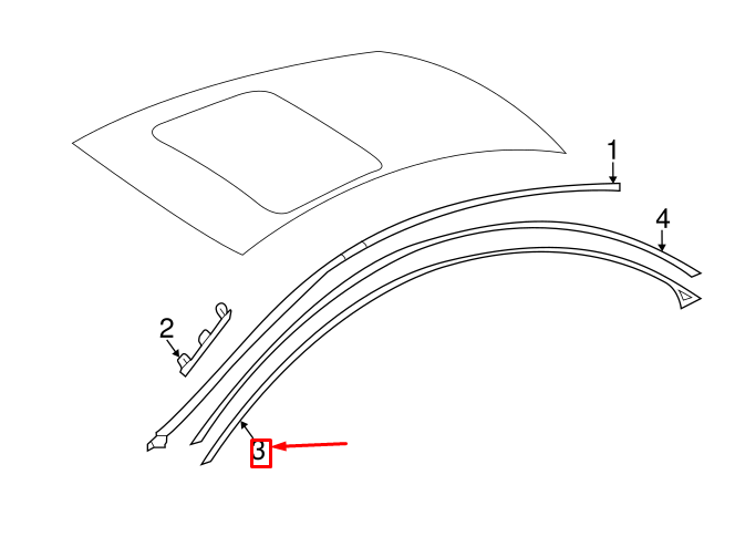 NEW MERCEDES-BENZ CLS C218 REAR RIGHT DOOR SEAL RUBBER A2187210200 ORIGINAL