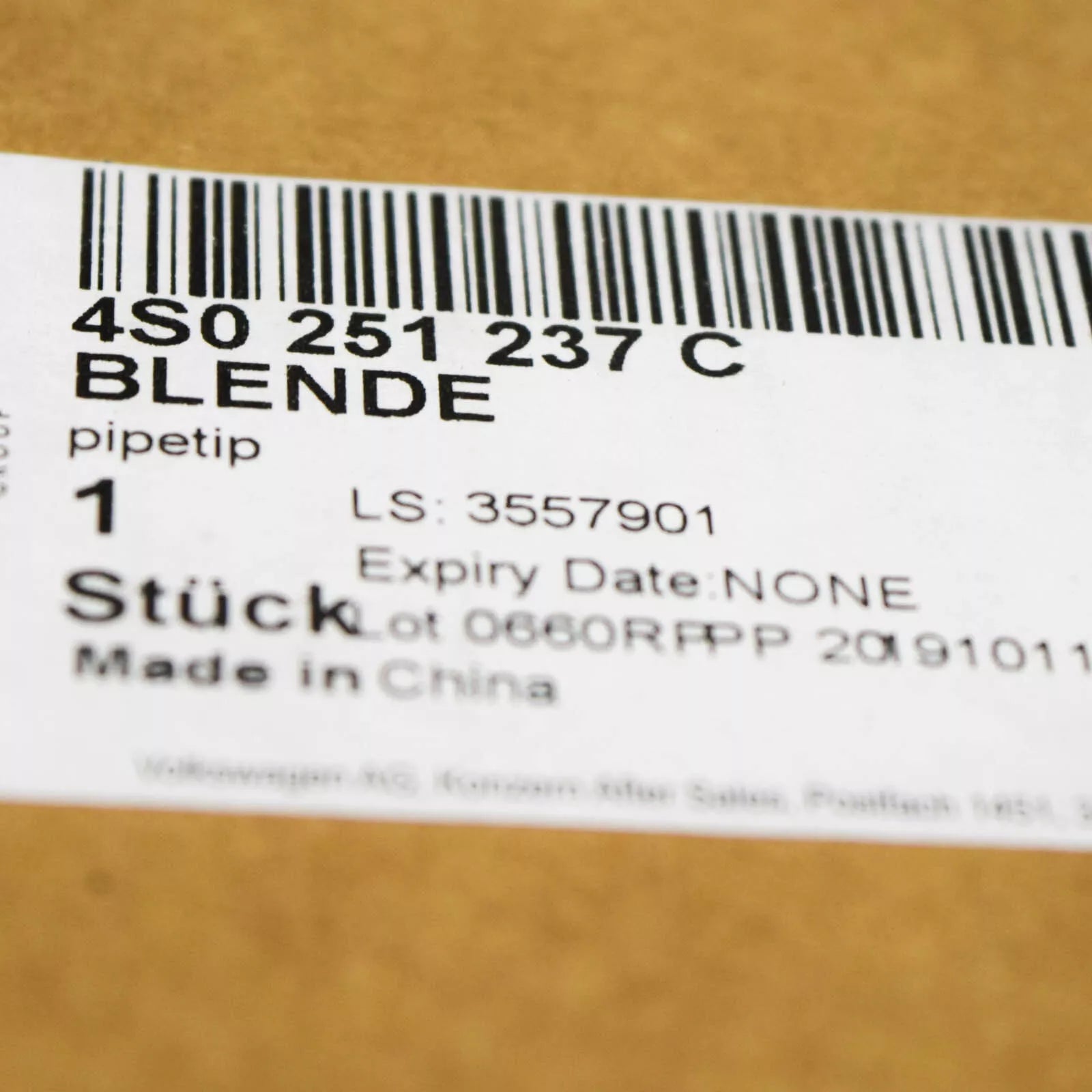 NEW AUDI R8 4S REAR LEFT EXHAUST CHROME TAIL TRIM 4S0251237C ORIGINAL