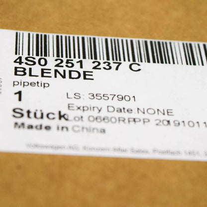 NEW AUDI R8 4S REAR LEFT EXHAUST CHROME TAIL TRIM 4S0251237C ORIGINAL