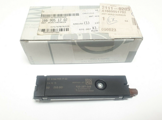new mercedes-benz ml w166 am/fm antenna amplifier a1669051702 original