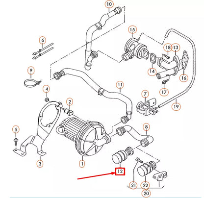 NEW AUDI A3 8P AIR PUMP NON-RETURN VALVE 3B0131351
