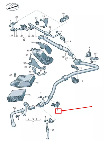 NEW AUDI E-TRON GEN ENGINE COOLANT LINE BRACKET 4KE820769G