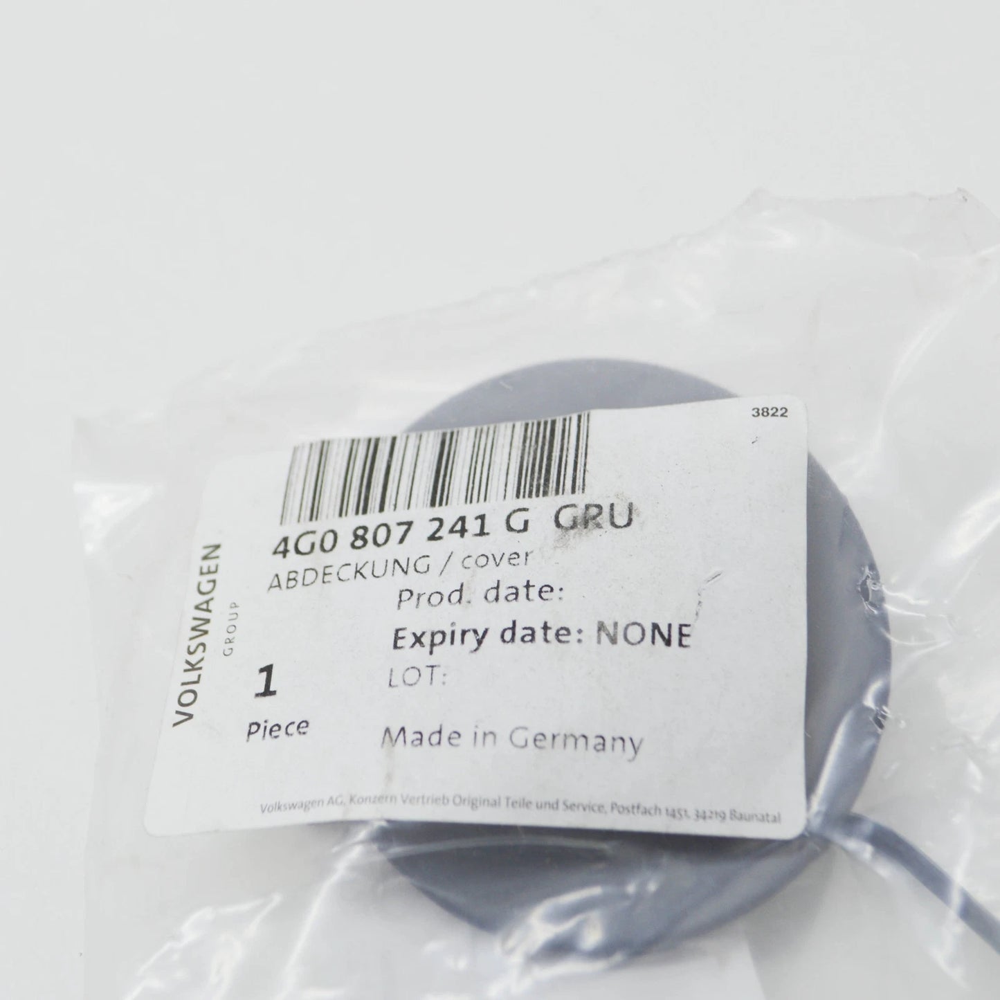 NEW AUDI A6 C7 FRONT BUMPER TOW HOOK EYE COVER 4G0807241GRU 2013 ORIGINAL