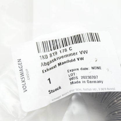 NEW VOLKSWAGEN EOS EXHAUST MANIFOLDS 1K0819178C ORIGINAL