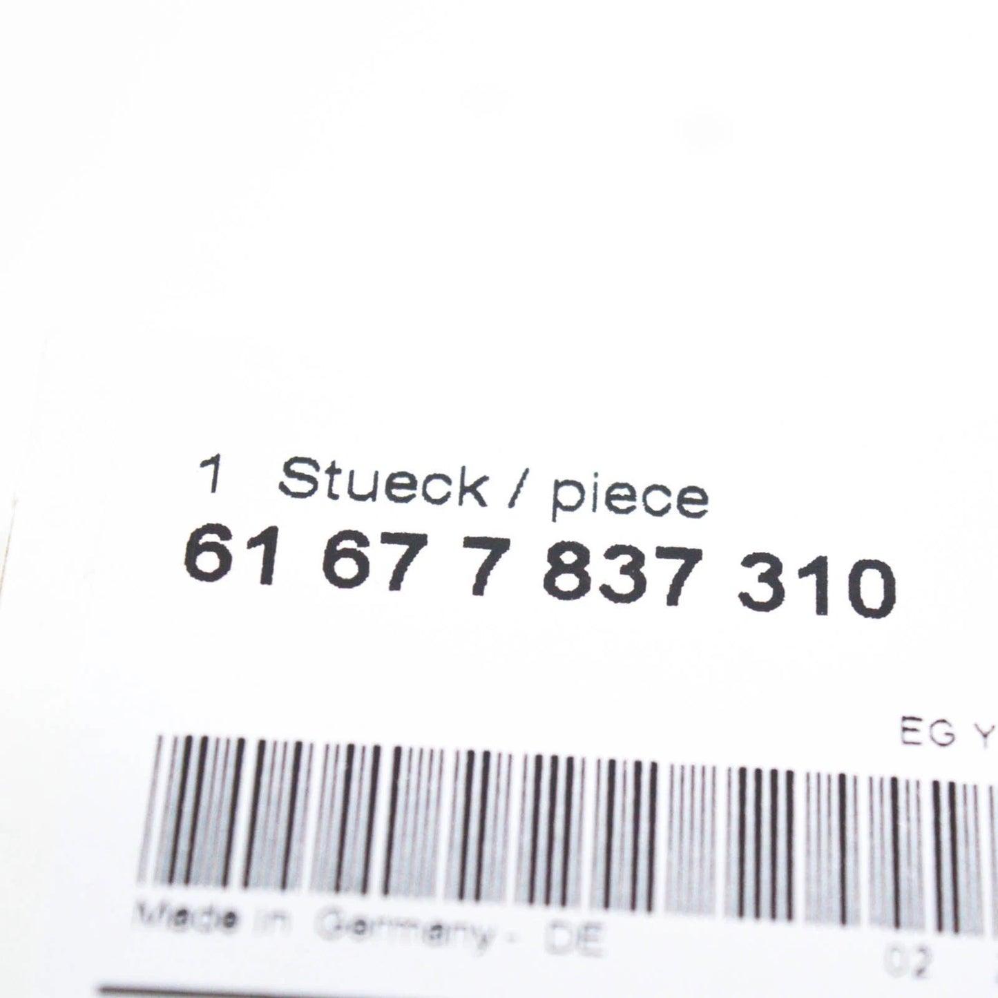 NEW BMW 1 E87 HEADLAMP WASHER NOZZLE HEAD RIGHT SIDE 61677837310 ORIGINAL