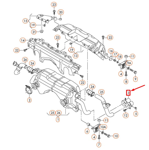 NEW AUDI R8 42 LEFT EXHAUST TAIL PIPE TRIM 420251237D ORIGINAL