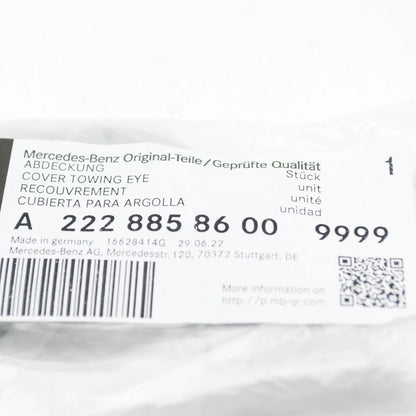 NEW MERCEDES-BENZ S W222 FRONT BUMPER TOW HOOK EYE COVER A22288586009999