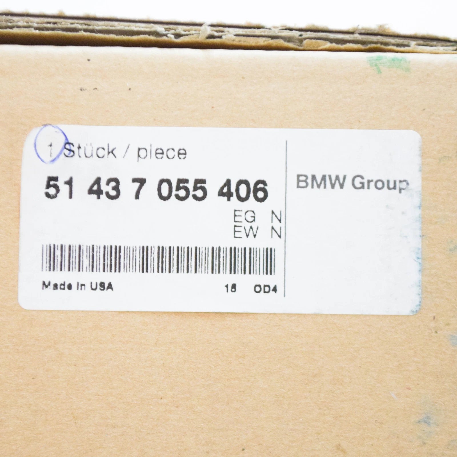 NEW BMW Z4 E85 RIGHT REAR TOP LATERAL PANEL TRIM 51437055406 7055406 ORIGINAL