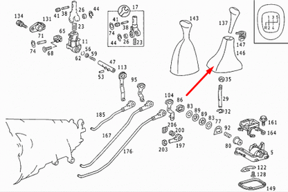 NEW MB G-CLASS W463 GEAR STICK SHIFT KNOB GAITER A1242670097 ORIGINAL