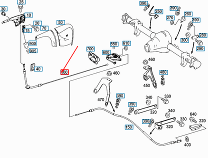 NEW MERCEDES-BENZ SPRINTER 906 FRONT PARKING BRAKE CABLE A9064205285 ORIGINAL
