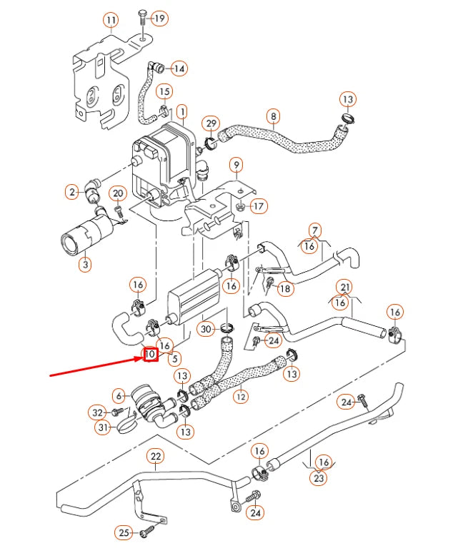 NEW VOLKSWAGEN EOS EXHAUST MANIFOLDS 1K0819178C ORIGINAL