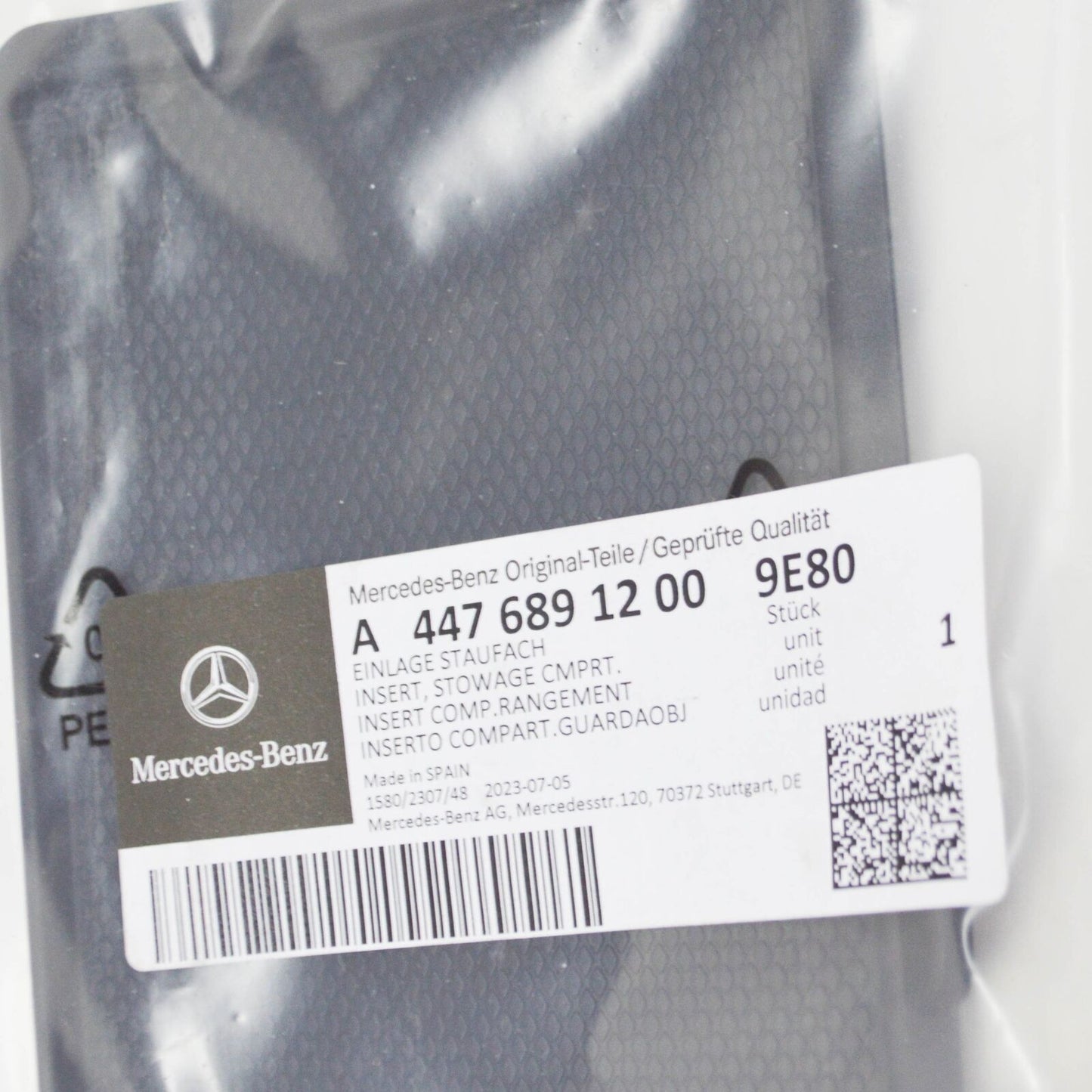 NEW MERCEDES-BENZ VITO W447 STOWAGE COMPARTMENT INSERT A44768912009E80 ORIGINAL