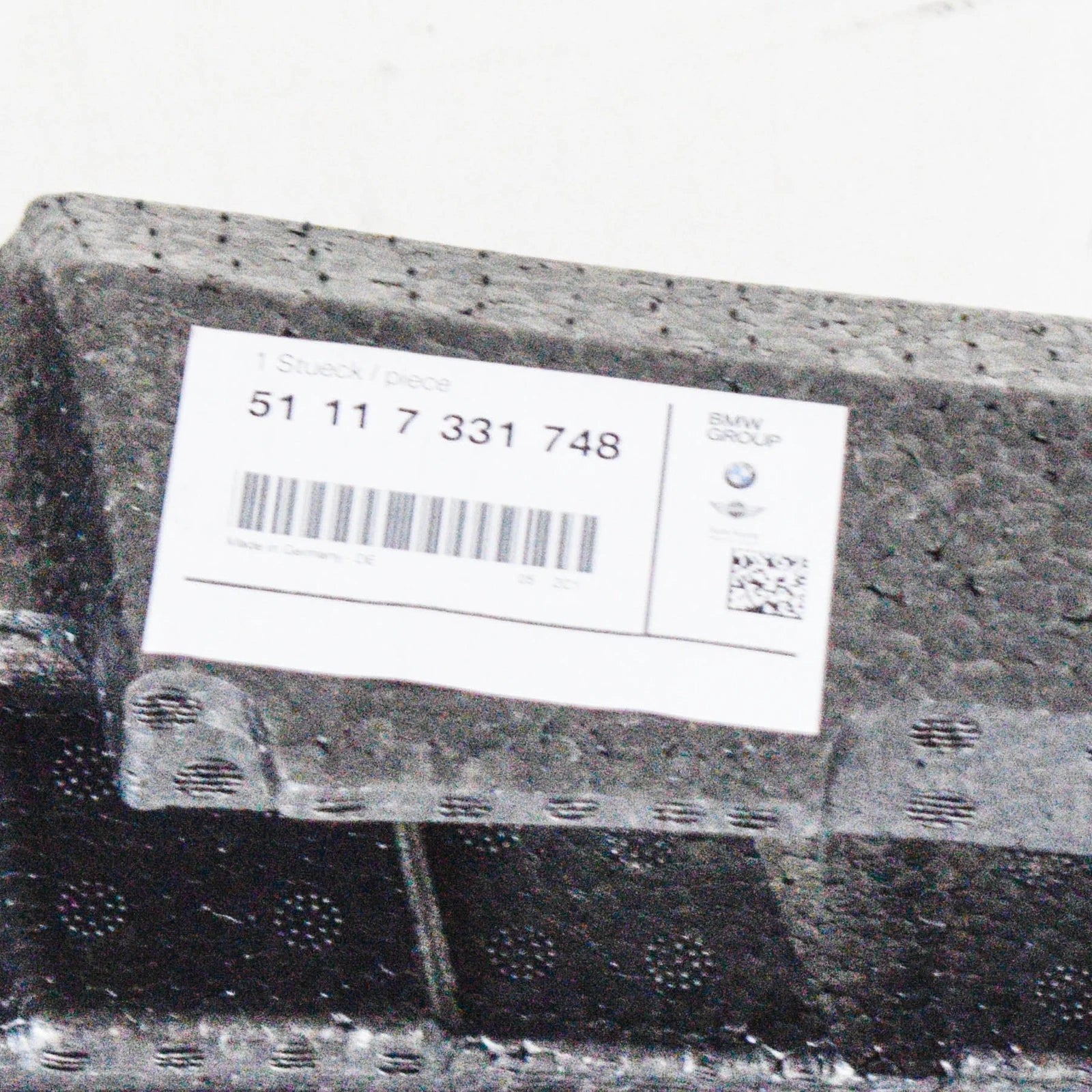 NEW BMW 5 F10 FRONT BUMPER SHOCK ABSORBER FOAM 51117331748 7331748 2015 ORIGINAL