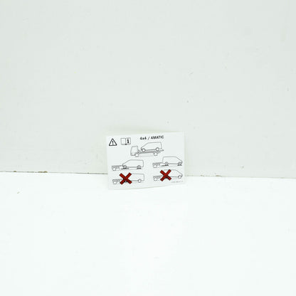 NEW MERCEDES-BENZ VITO FURGON W447 INFORMATION LABEL A9065840213 ORIGINAL