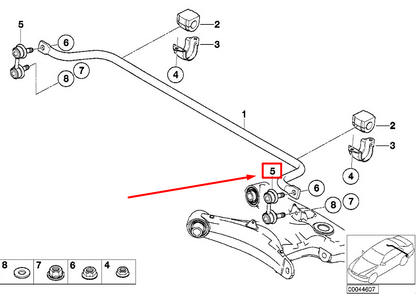 new bmw x5 e53 rear stabilizer link 33551096735 1096735 original