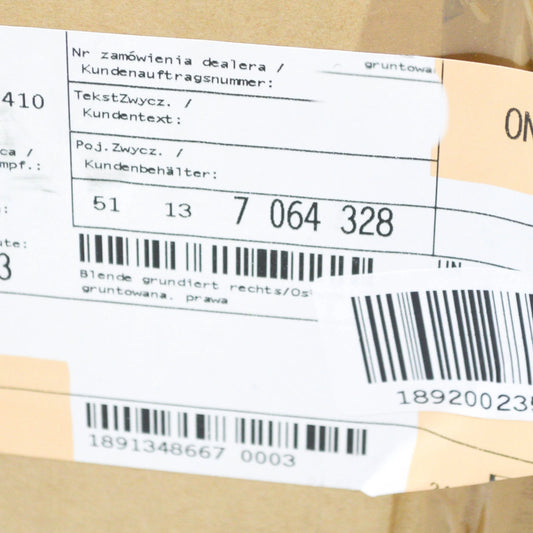 NEW BMW 3 CABRIO E46 FRONT RIGHT HEADLIGHT COVERING TRIM 51137064328 ORIGINAL