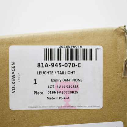 NEW AUDI Q2 GA REAR RIGHT TAILLIGHT 81A945070C ORIGINAL