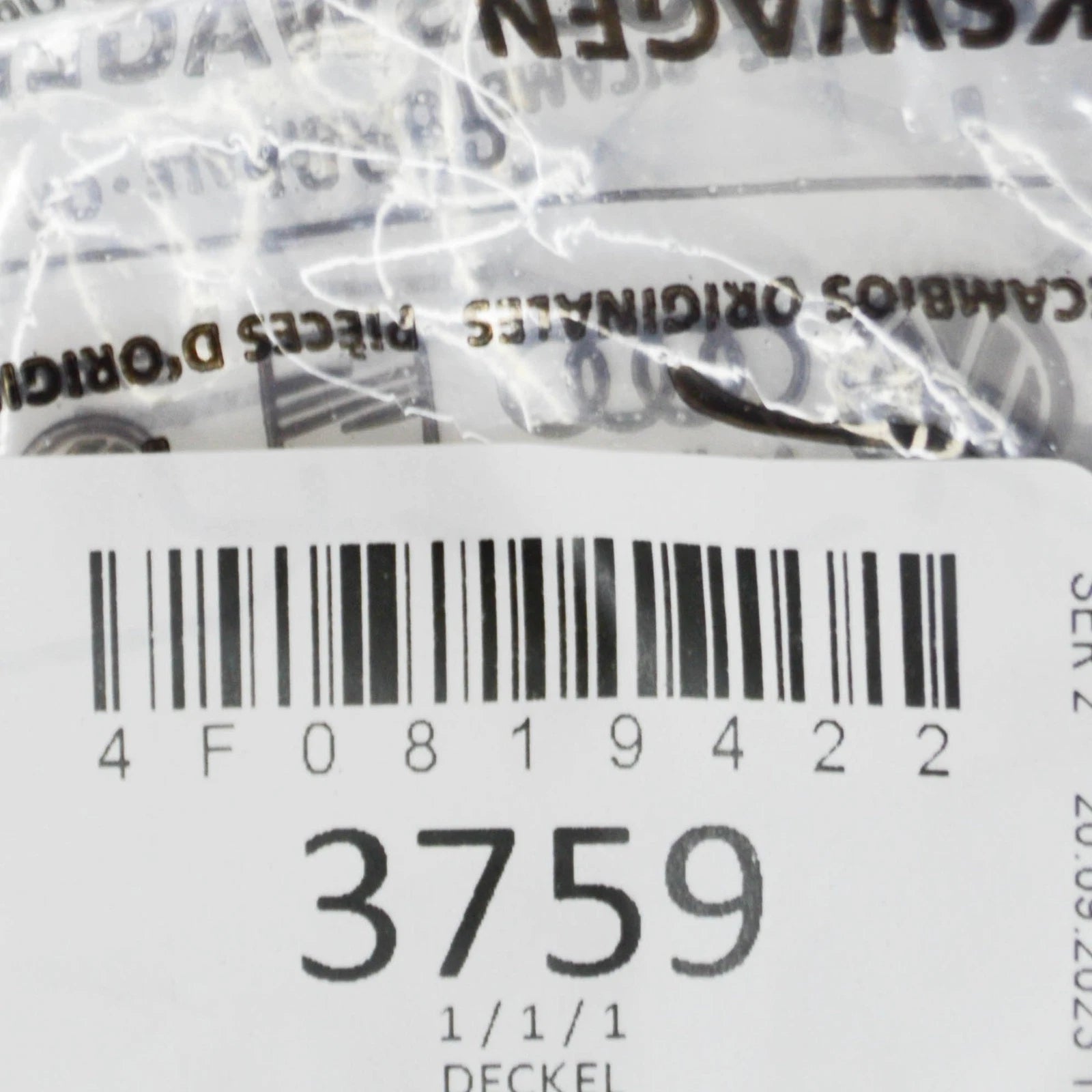 NEW AUDI A6 AVANT C6 INTERIOR CABIN AIR FILTER COVER 4F0819422 ORIGINAL